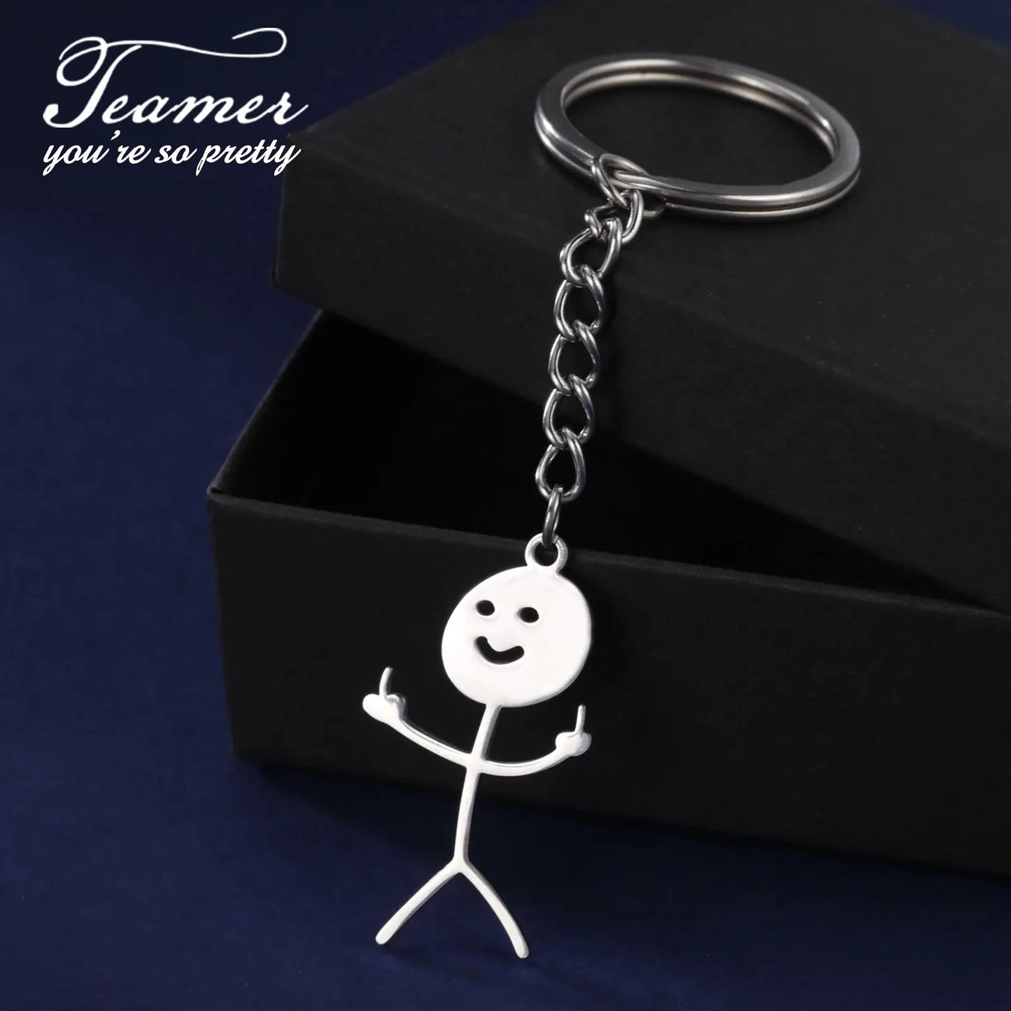 Mr. Happy Fingers Keychain