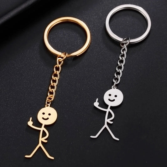 Mr. Happy Fingers Keychain